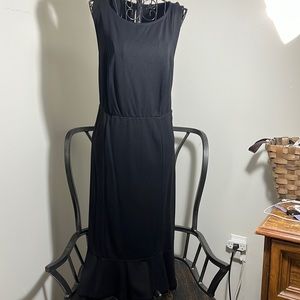 Torrid Fitted Black dress with Ruffle Hem